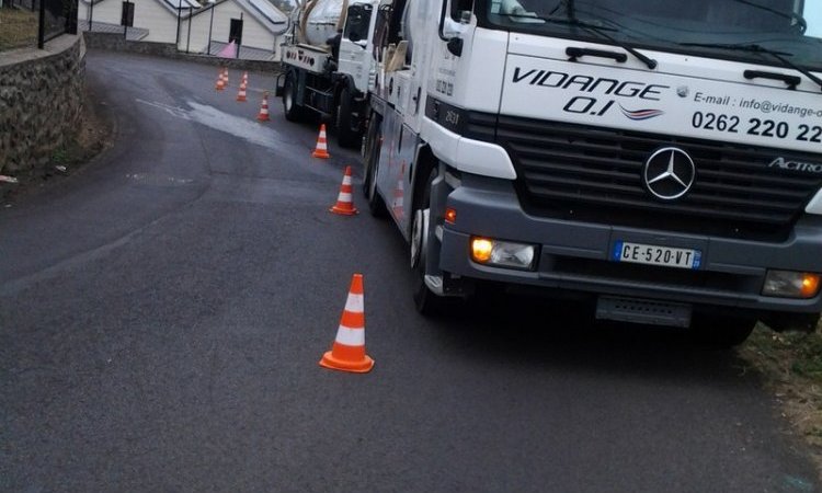 Travaux d'assainissement L’Étang-Salé