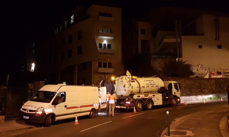 Travaux d'assainissement L’Étang-Salé
